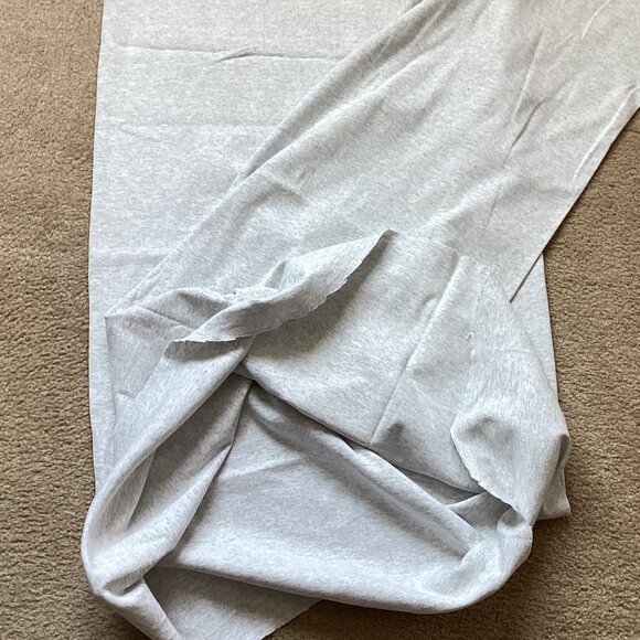 1 Piece of Light Gray Thin Stretchy Tube Jersey Knit Fabric Material Sewing - Picture 3 of 4